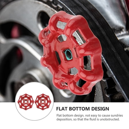 yuehuaidai 2 Pcs Replacement Pipe Valve Hose Handle Wheel Gate Red