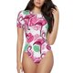 thumbnail image 1 of Fotbe Flamingo Body de Mujer con Cuello Redondo y Mangas Cortas, Sin Mangas Ajustado, Suave, Cómodo y Básico-X-Large, 1 of 7