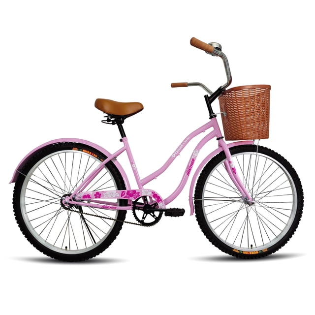 Bicicleta Black Panther Beach Cruiser R24 Equipada Rosa