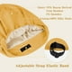 thumbnail image 4 of Gorro de pelo Fittia Satin para dormir, correa antideslizante, color amarillo, 4 of 6
