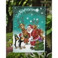 thumbnail image 3 of Carolines Treasures APH3872GF Santa Claus Christmas with the penguins Flag Garden Size  Small multicolor, 3 of 3