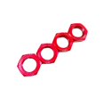 thumbnail image 3 of Ensemble de 4 Écrou de Roue Hexagonale pour 1:7 1:8 Accessoires de Remplacement de Véhicules RC Rouge, 3 of 6