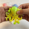 thumbnail image 6 of STPToys Octopus Shaped Stress Relief Gadget, Glitter Soft Slow Rebound Sensory Hand Squeezable Octopus Figurines, Classroom Rewards and Daily Reward Supplies - Yellow, 6 of 6
