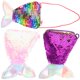 thumbnail image 3 of 3 mini bolsos cruzados portátiles con lentejuelas para niños, bolso de cola de sirena, 3 of 6