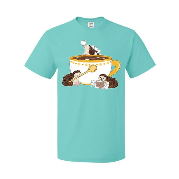 Inktastic Cute Hot Chocolate Hedgehogs T-Shirt