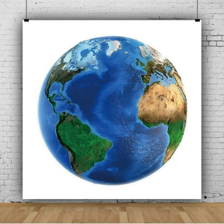 Image of 8x8ft Backdrop for Blue Earth Seen from The Space Photography Background Atlantic Ocean The Europe and