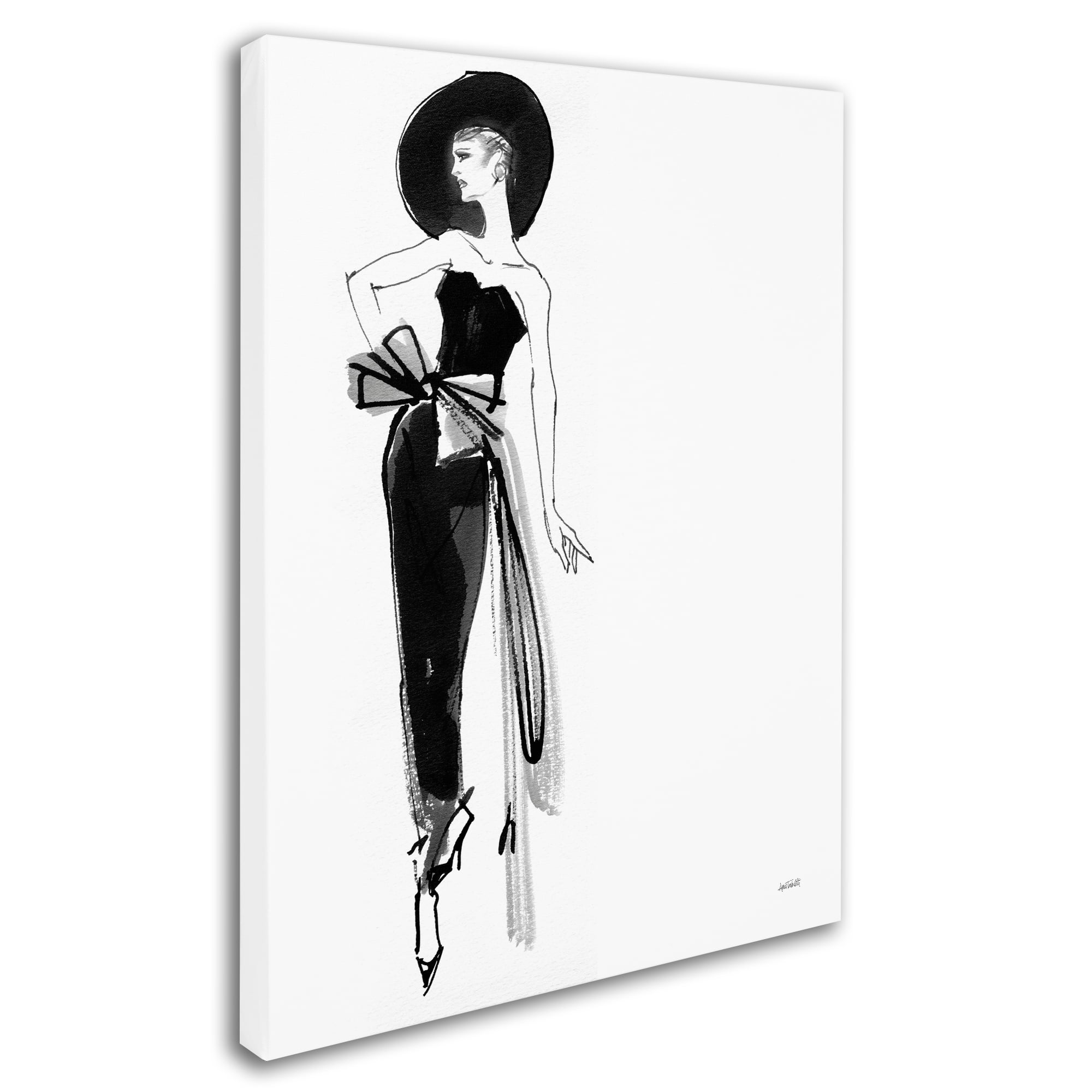 Trademark Fine Art 'Fifties Fashion IV' Canvas Art by Anne Tavoletti