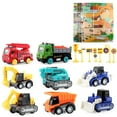 thumbnail image 2 of Construction Car Toy Set Funny Engineering Car Toy with Road Sign Play Mat, 2 of 10
