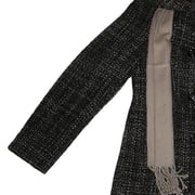Croft & Barrow Womens Woven Jacket/Coat with Scarf (Small)