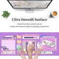 thumbnail image 5 of Purple Game Alien 80s 90s Gaming Mouse Pad XL, Large Extended Mousepad Desk Pad, Long Nonslip Rubber Mice Mats Stitched Edges Playmat for Office Home Gamer, 31.5x11.8 Inch, 5 of 6