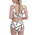 thumbnail image 5 of High Waisted Bikini Sets For Women, Asparagus Comical Print Swimsuits Tummy Control, Two Pieces Bathing Suit, 5 of 8
