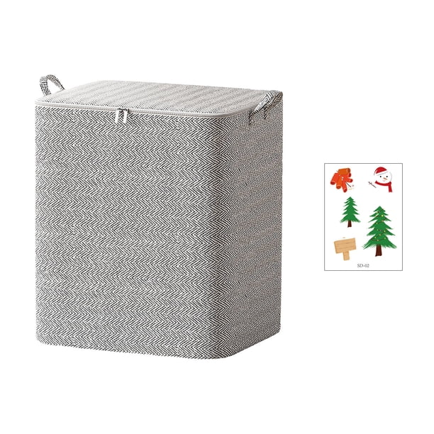 Xihbxyly Bolsa de Almacenamiento de 2 Piezas, Diseño de Cremallera No Tejida, Gran Capacidad, Plegable y Compacta, Cómoda de Llevar, Ideal para Organizar La Ropa, para Uso Doméstico o de Viaje, 35 X