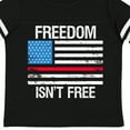 thumbnail image 4 of Inktastic Grunge American Flag Freedom Isn't Free Boys or Girls Toddler T-Shirt, 4 of 5