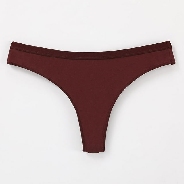 Puntoco Ropa interior breve para mujer, moda femenina, color sólido, tiro bajo, tanga, transpirable, calzoncillos de ocio