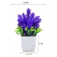 thumbnail image 2 of 1-Pack Small Fake Potted Plants, Artificial Lavender Potted Plant, Mini Faux Purple Flower Greenery, Decorative Fake Plant for Tabletop, Home, Office and Bathroom Indoor Decoration, 2 of 2