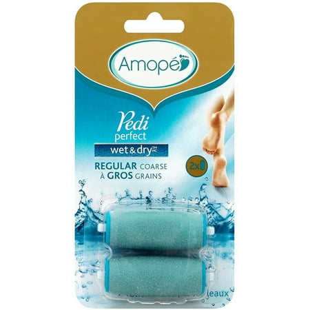 - Amope Pedi Perfect Electronic Foot File Wet Dry Regular Coarse Refills 2 ea (Pack of 3)