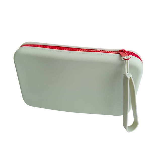 Bolsa de Maquillaje de Silicona Grande Neceser de Viaje para Mujeres Bolsa de Maquillaje Grande Organizador Bolsa Cosmética Portátil Bolsa con Cremallera Bolsa de Almacenaje para Maquillaje