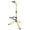 Yellow, variant on Adjustable Heavy Duty Guitar Stand Tripod - 28"-33" Height, Universal Holder for Acoustic, Electric Bass, Cello & Upright Instruments, Stage & Studio Use