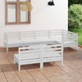 thumbnail image 1 of vidaXL 8 Piece Garden Lounge Set Solid Pinewood White, 1 of 8