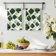 thumbnail image 3 of Dark Green Geometric Moroccan Kitchen Towels Set of 4, Abstract Art Ombre Modern Absorbent Dish Towels for Kitchen, Microfiber Hand Towel, Quick Drying Tea Towel for Cleaning Decorative Dishcloths, 3 of 7