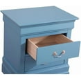 thumbnail image 5 of Glory Furniture Louis Phillipe 2 Drawer Nightstand in Teal, 5 of 16