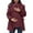 Red, variant on Maternity 3 in 1 Winter Coat Thicken Quilted Lined Warm Hooded Outwear Puffer Down Jacket Parka with Pockets Green XXL