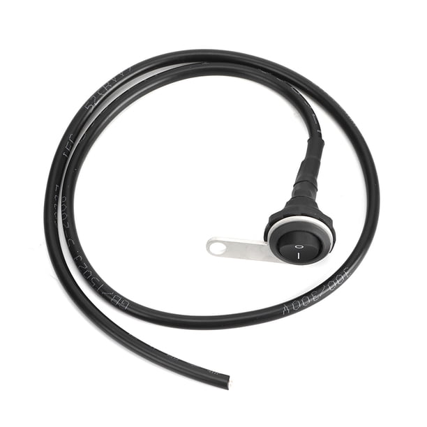 Interruptor De Foco De Motocicleta, Botón De Retorno Automático Negro ABS Impermeable Y Interruptor De Faro De Manillar De Motocicleta De Acero Inoxidable Para Reemplazo