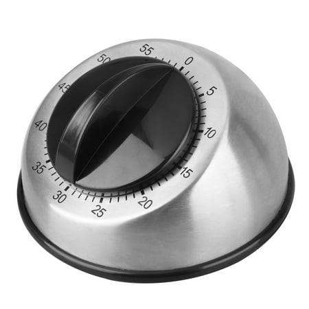 Stainless Steel Kitchen Cooking Timer, Countdown Stainless Steel 60-Minute Kitchen
