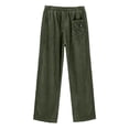 thumbnail image 6 of Men's Corduroy Pants Ribbed Texture Straight Leg Retro Streetwear Casual, 6 of 9