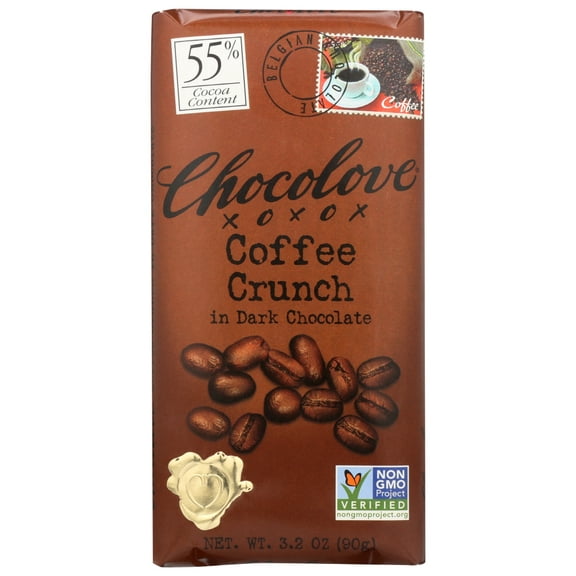 Chocolove Coffee Crunch In Dark Chocolate , 3.2 Oz