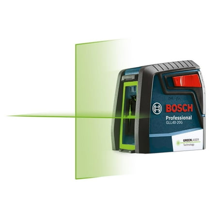 Bosch GLL40-20G 40 foot Self Leveling Green Beam VisiMax Cross Line Laser with Smart Pendulum System (New Open Box)