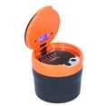 thumbnail image 2 of Car Ashtray Stainless Steel Container Smokeless Blue LED Light with Builtin Battery Universal(Orange ), 2 of 9