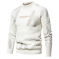 thumbnail image 1 of Styesk Mens Sweater Men's Knitwear Round Neck Elastic Pullover Assorted Colors Texture Trend Sweater Coat, 1 of 7