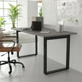 thumbnail image 6 of BizChair Commercial 60x30 Conference Table with 1" Thick Double Sided Laminate Table Top with PVC Edging and Heavy Duty U-Frame Steel Base, Gray Oak, 6 of 11