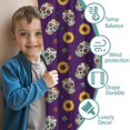thumbnail image 3 of Blackout Kids Curtains,Purple Skull Sunflower Pattern Childrens Insulated Curtains Set Of 2,Bedroom Essentials,Toddler Room Decor 42x84in(106x213cm), 3 of 5