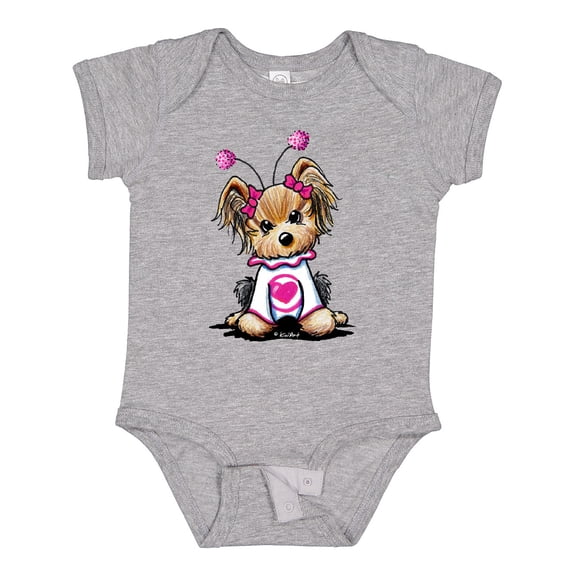Inktastic Love Bug Yorkie Boys or Girls Baby Bodysuit