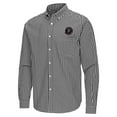 thumbnail image 2 of Men's Antigua Black Inter Miami CF Ellis Tri-Blend Long Sleeve Button-Down Shirt, 2 of 3