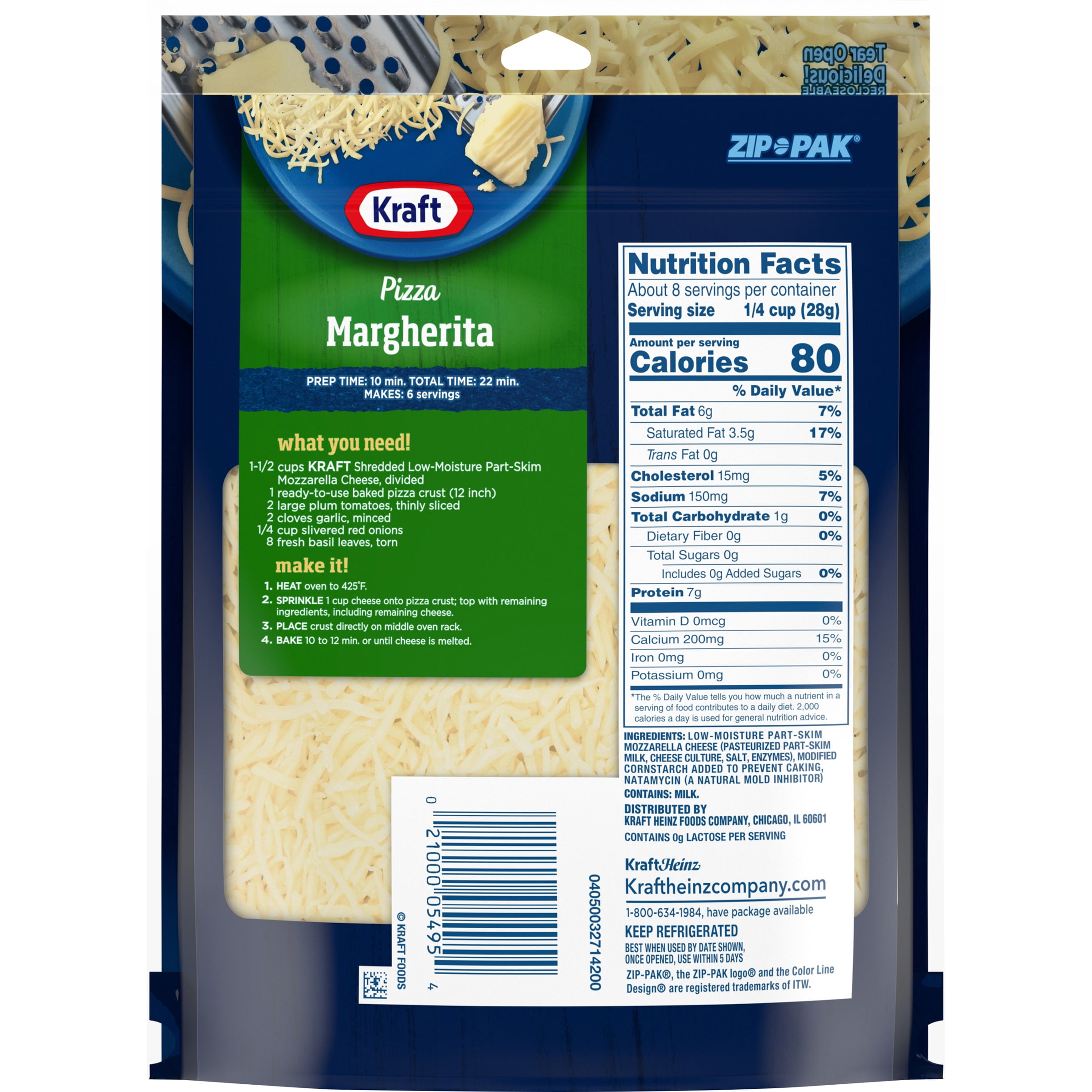 Kraft 2 Shredded Mozzarella Cheese Nutrition Bios Pics Kraft 2 Shredded Mozzarella Cheese Nutrition Bios Pics