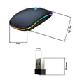 thumbnail image 2 of Ratón Mouse Recargable Inalámbrico Silencioso USB 2.4 Negro, 2 of 2