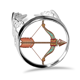 thumbnail image 1 of Anillo de compromiso ajustable de amor Símbolo del zodiaco Sagitario Unbranded, 1 of 3