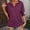Purple, variant on SNKSDGM Women's Plus Casual Easter Shirts Womens Shirts Casual Summer Women's Summer Loose V Neck Bat Sleeve Half Sleeve T Shirt Tops for Women Trendy Summer Crop