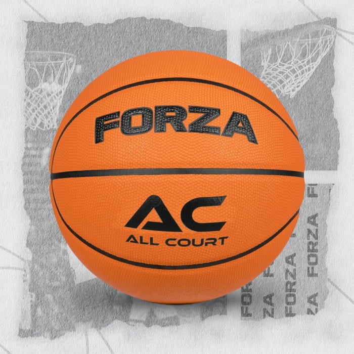FORZA All Court Basketball | Durable PVC Leather for Indoor & Outdoor Play | High-Performance Grip – Official Sizes for Kids, Youth, and Adults