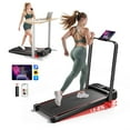 thumbnail image 1 of RHYTHM FUN Treadmill for Home and Office, 2.5HP Folding Walking Pad with Adjustable Incline, 0.5-5 MPH, APP Control and LED Display, 1 of 7