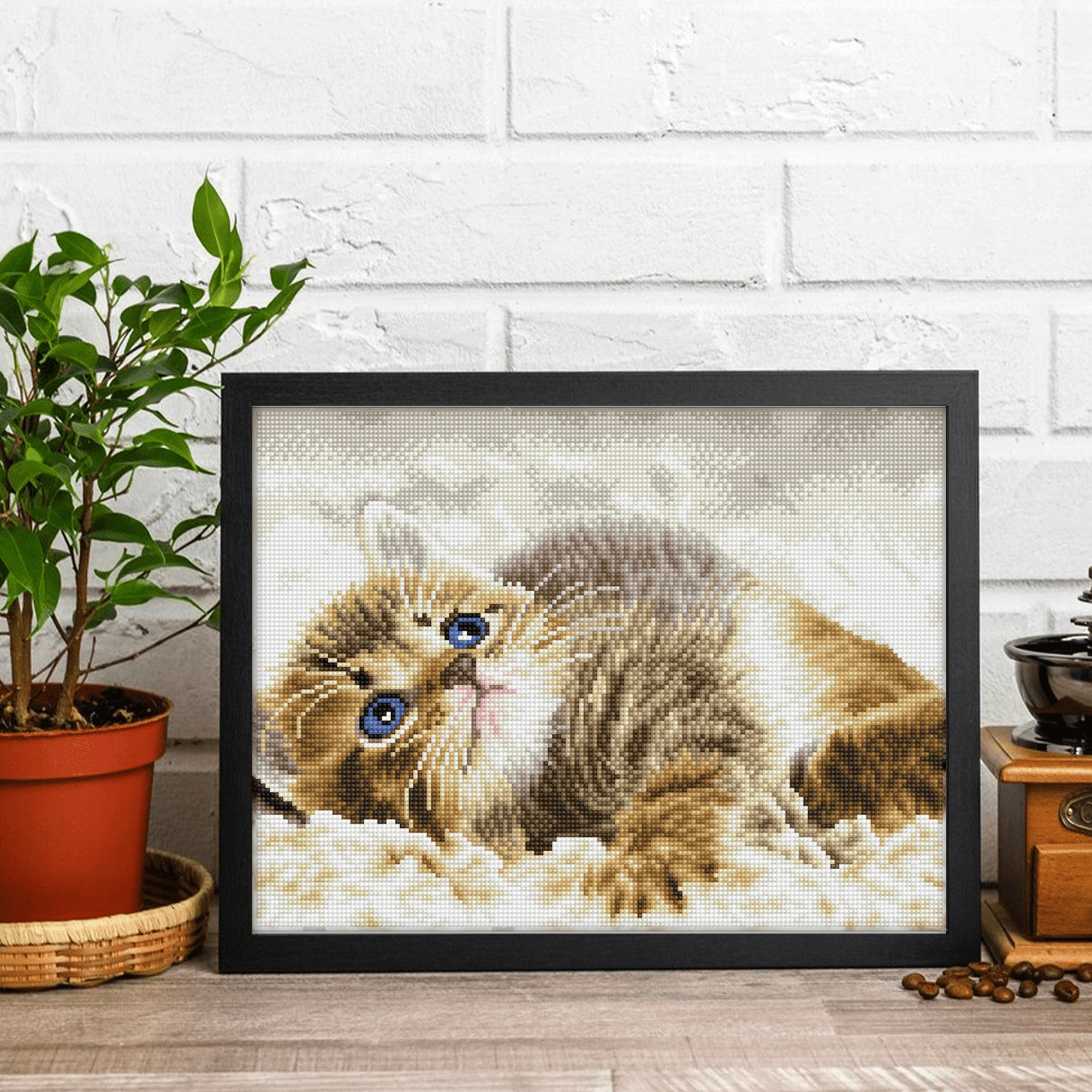 Diamond Dotz Baby Pie Cat Diamond Painting Kits for Adults - Diamond Art Kits a Relaxing Creative Craft Kit with Dotz Gems 12.2"x16.1"