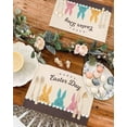 thumbnail image 4 of Easter Placemats Set of 6, Easter Bunny Placemat for Dining Table Decorations, Bunny Ear Cute Rabbit Place Mats, Spring Table Mats for Kitchen Dinner Seasonal Holiday Party Decor, 4 of 6