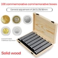 thumbnail image 2 of Caja De Protección De Monedas Conmemorativa De 100 Uds., Caja De Colección De Monedas, Caja De Almacenamiento De Dinero De Cobre Serendint EL008154-00, 2 of 5