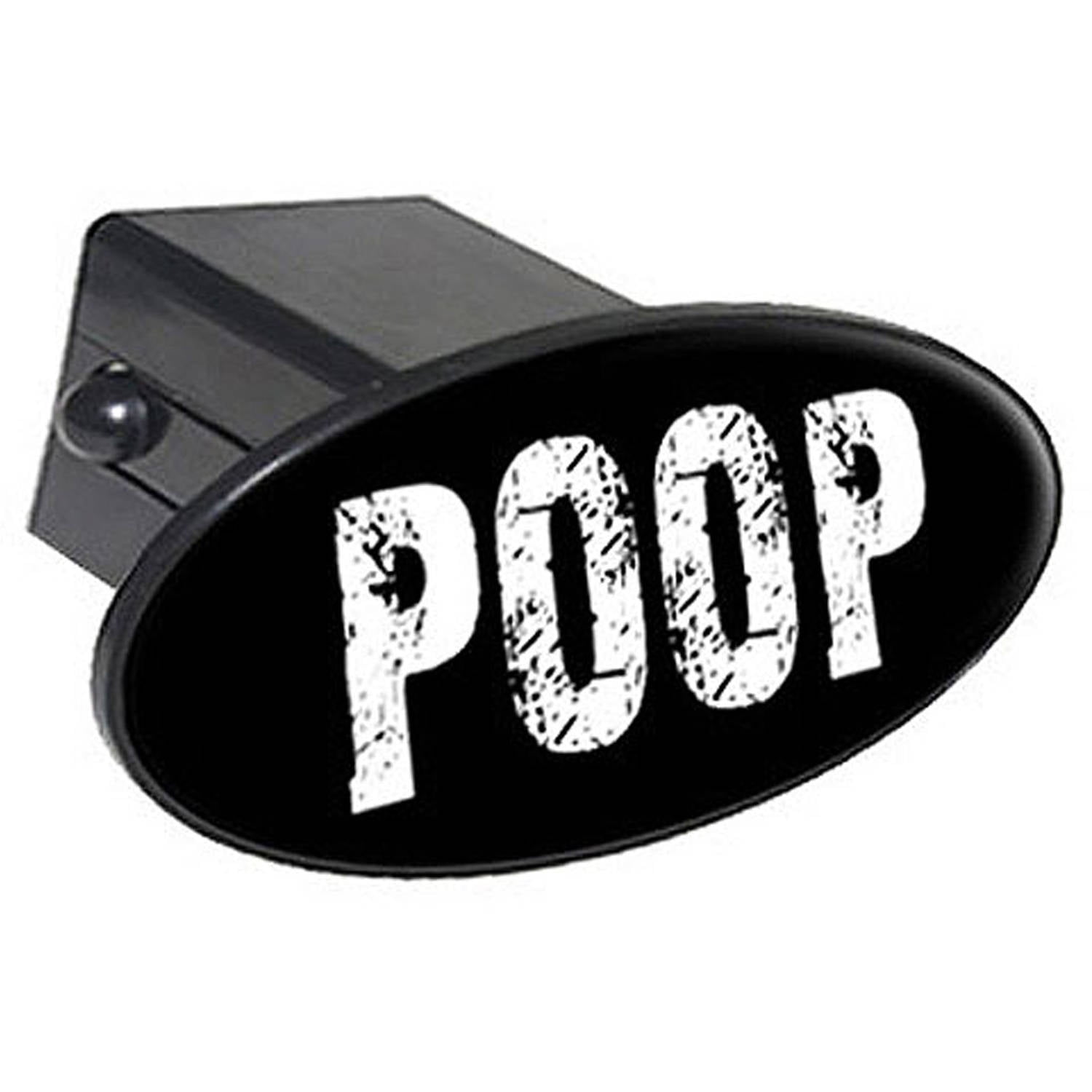 Poop, Crap, Funny 2" Oval Tow Trailer Hitch Cover Plug Insert Walmart