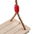 Mutmorningal Wooden Swing Hanging Swing Nylon Rope Swing Set for Kids