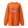 thumbnail image 4 of Ruimatai Mode Femmes Casual Noël Imprimé Col Rond Manches Longues Sweat-Shirt Tops Blouse, 4 of 4