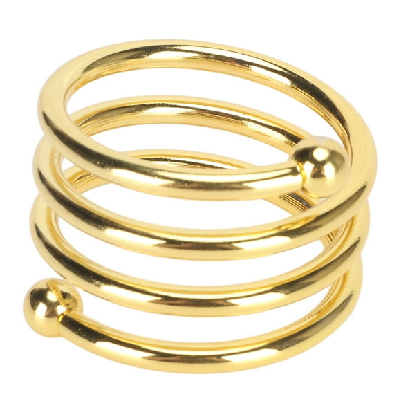Anillos para servilletas Jadeshay 5 piezas dorados de metal